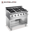 Mesa Top x Série Cozinha Gas Range 6 Burner With Cabinet